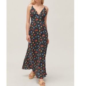 Urban Outfitters Exclusive Capulet Odille Floral Side-Slit Dress